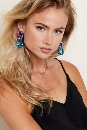 Metallohrringe große Glieder Multi h5 Bild4